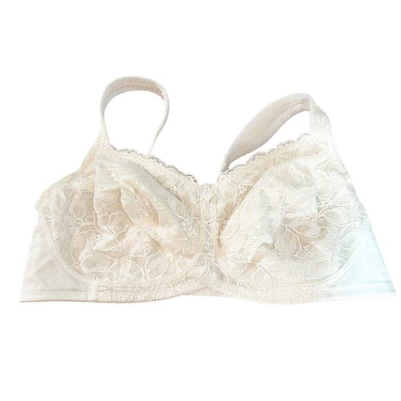 Amoena Rebecca Soft Bra White 0806 Size 44B Wireless Mastectomy Bra - Picture 2 of 10
